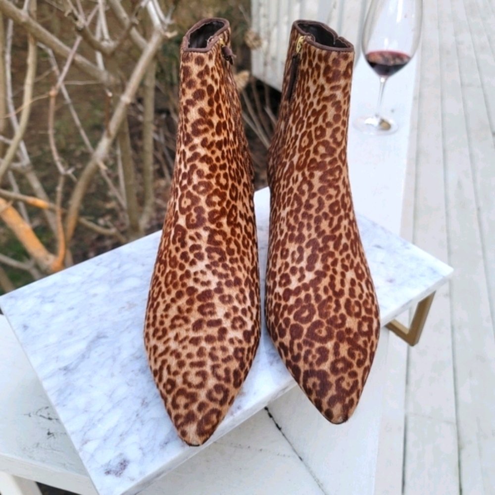 New! J Crew Fiona Kitten-heel Ankle Boots Calf Hair - Picture 3 of 6
